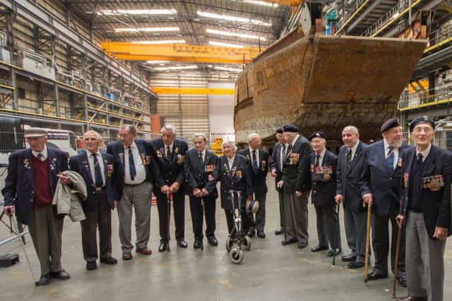D-Day veterans with the landing craft