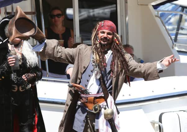 Captain Jack Sparrow makes a performance
 at last summer's Comic Con at Port Solent Picture: Habibur Rahman