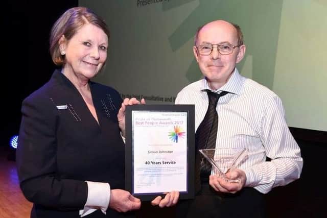 Simon Johnston has been an employee at QA Hospital for 40 years