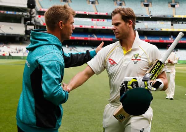 Steve Smith, right, and David Warner admitted tampering with the ball against South Africa. Picture: Jason O'Brien/ PA Images