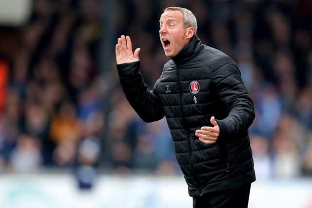 Charlton boss Lee Bowyer.