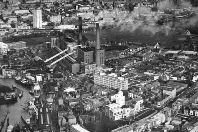 Portsmouth power station, Old Portsmouth, 1969.