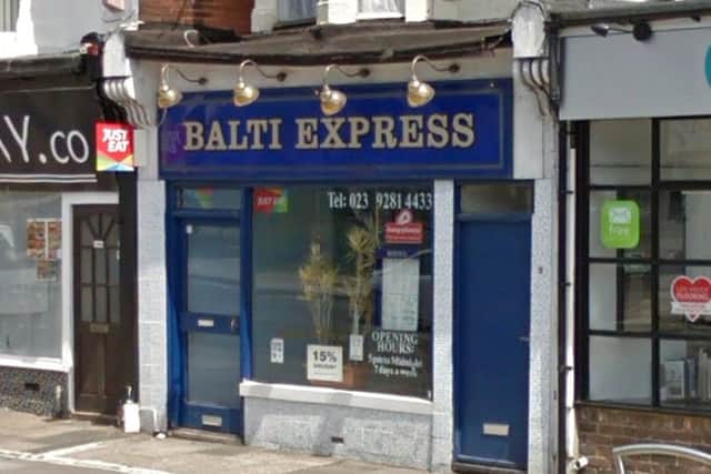 Balti Express, 153 Eastney Road Portsmouth
Picture: Google Streetview