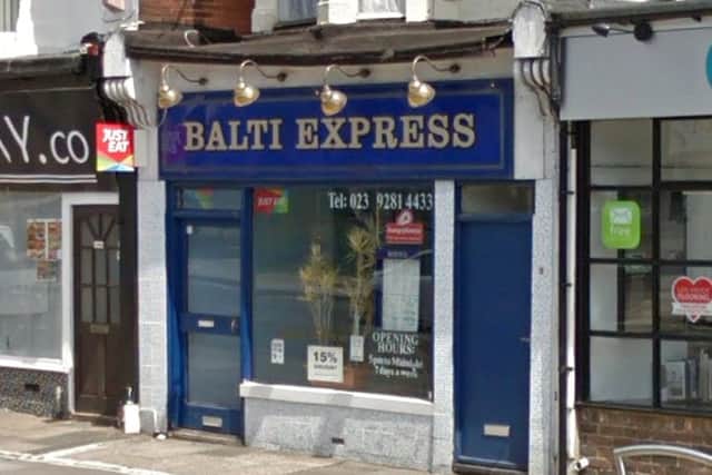 Balti Express, 153 Eastney Road Portsmouth

Picture: Google Streetview
