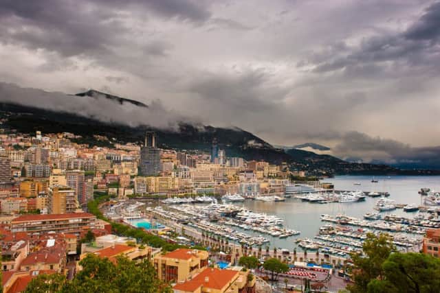 Yes, it even rains in Monaco...