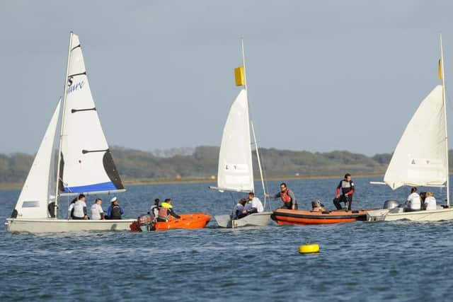 Sailing in Langstone Harbour