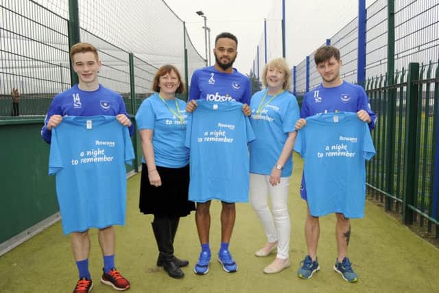 From left, Connor Ronan, Denise Fry, Anton Walkes, Teresa Jeffery and Matty Kennedy
Picture: Malcolm Wells (180412-4504)