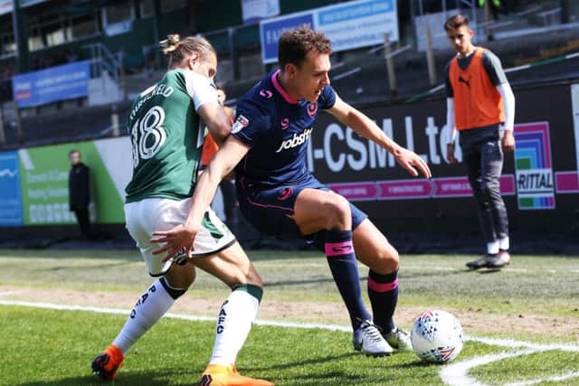 Kal Naismith in action at Plymouth. Picture: Joe Pepler PPP-180414-153841006