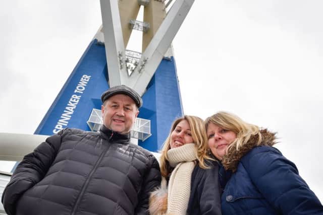 Paul Bird with his daughter Amy and wife Mary  Picture: Vernon Nash