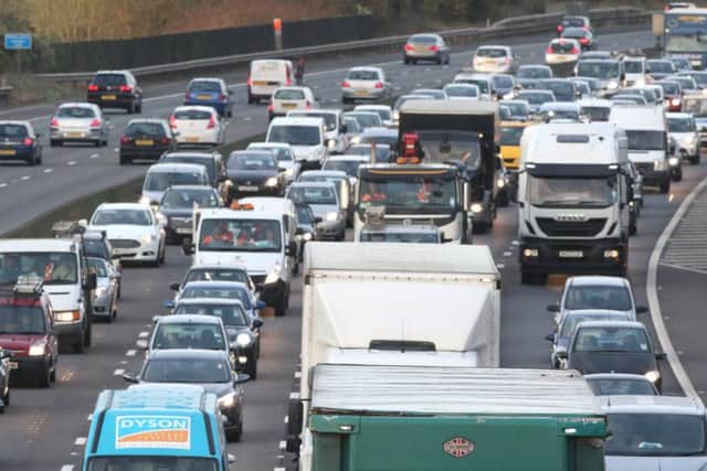 Stock photo of M27 traffic.