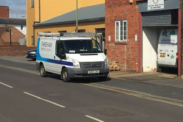 The van spotted in Lower Quay Road