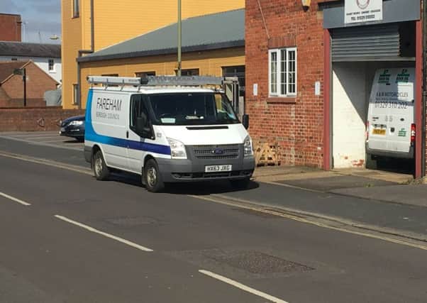 The van spotted in Lower Quay Road