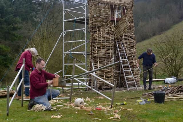 The team hard at work
