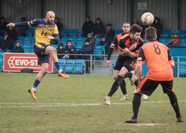 Rowan Vine had good chances to score a goal in Gosport's league game against Chesham United. Picture: Keith Woodland