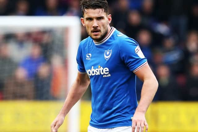 Pompey midfielder Gareth Evans Picture: Joe Pepler