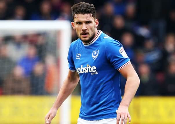 Pompey midfielder Gareth Evans Picture: Joe Pepler