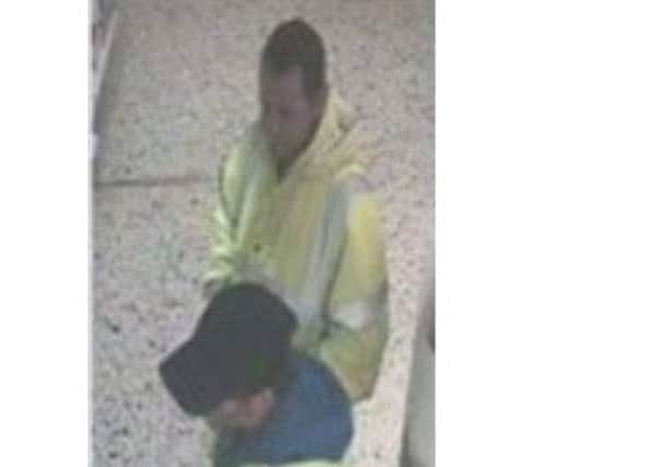 CCTV image released by police following an assault in Boots, Commercial Road.
