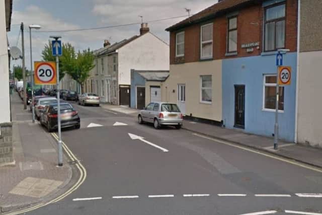 Police are appealing for witnesses after a van damaged three parked cars on Shakespeare Road in Fratton. Picture: Google Street View.