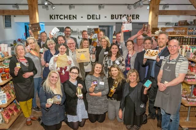 Representatives from Hampshire Fare at Stansted Park Farm Shop