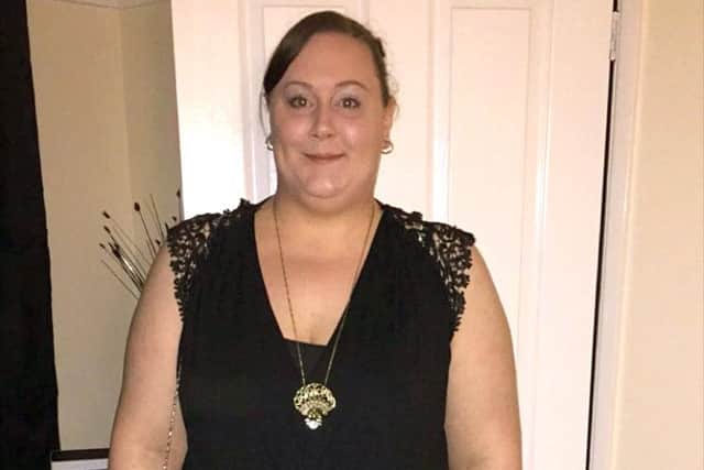 Chantelle Cowdrey before she joined Slimming World