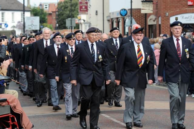 The Annual Emsworth St George's Day parade by veterans and 47 Regiment Royal Artillery troops from Thorney Island in 2014