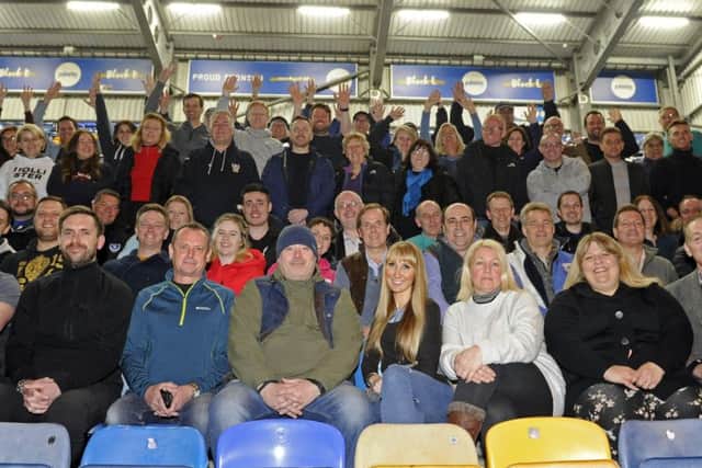 The CEO Sleepout at Pompey's Fratton Park Picture: Malcolm Wells (180416-6376)