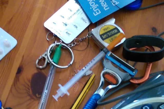 A needle found in 121 Turner Avenue, while a closure order was being sought