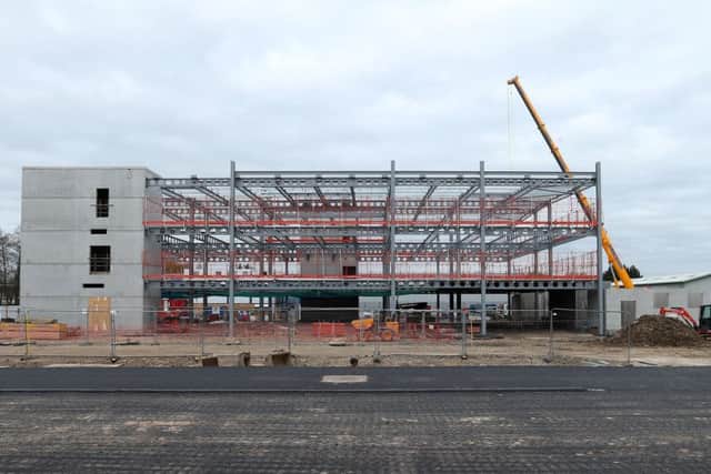 The new police headquarters under construction at Merlin Park  Picture: Chris Moorhouse