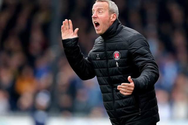 Charlton boss Lee Bowyer.