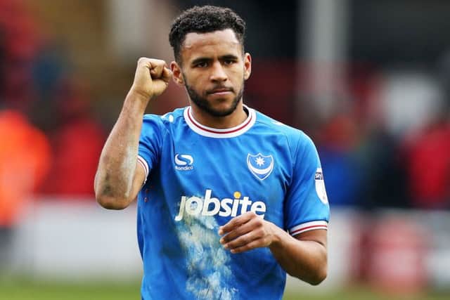 Pompey defender Nathan Thomspon