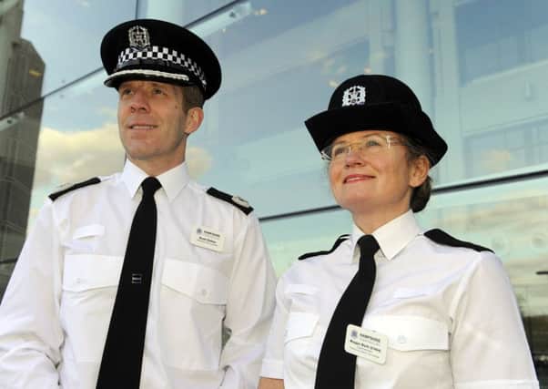 Assistant Chief Constable Scott Chilton and District Commander Superintendent Maggie Blyth. Picture: Malcolm Wells