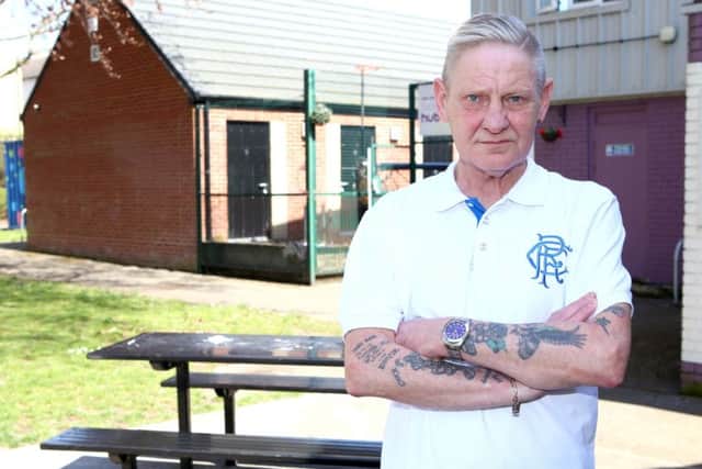 Lindsay Shaw, from Eastney Community Centre, next to the bench that was set on fire.  Picture: Habibur Rahman
