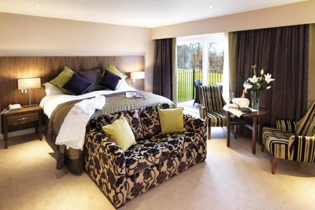 One of the luxurious bedrooms.