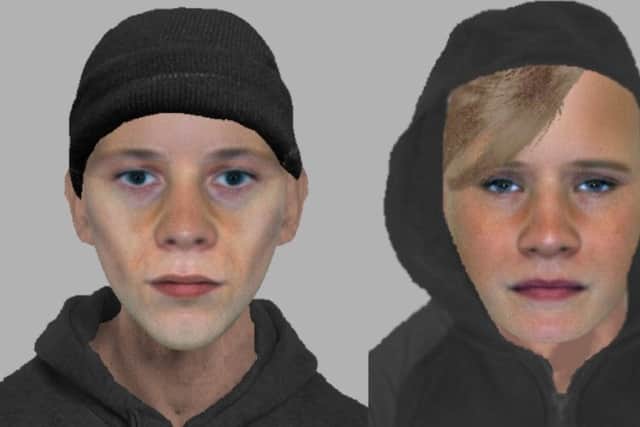 Police would like to speak to these two men after a 15-year-old boy had his bike stolen