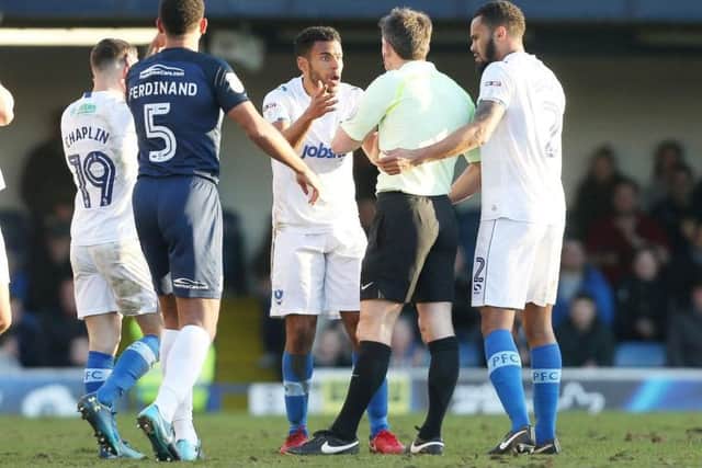 Nathan Thompson gets his marching orders at Southend