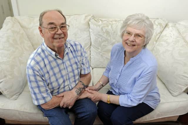 Eric and Maureen Chivers from Emsworth. Eric is heaping praise on the NHS for the superb teatment he recieved when he was in hospital with a serious illness
Picture: Ian Hargreaves