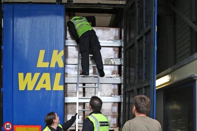 Not all lorries entering the UK through Portsmouth port will be checked after Brexit