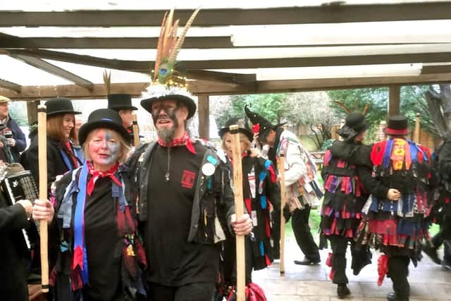 Wickham Morris dancers at the Roebuck Wickham