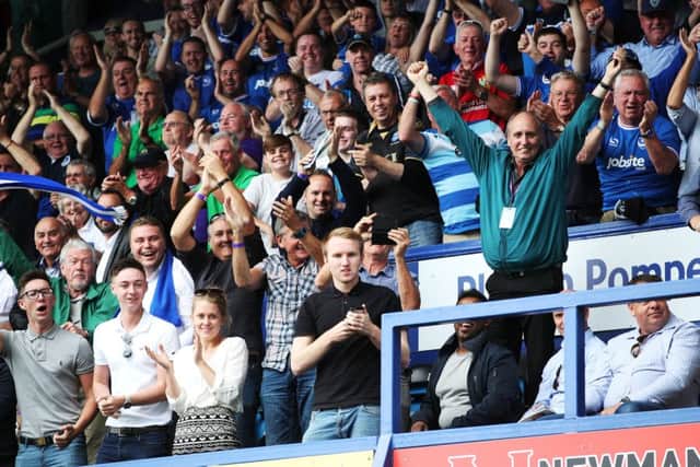 The Fratton faithful. Picture: Joe Pepler