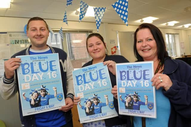 Staff at Portsmouth University in 2016, from left, Matt Hickley, Sophie Jago, and Julie Hobbs 
Picture: Ian Hargreaves (160596-3)