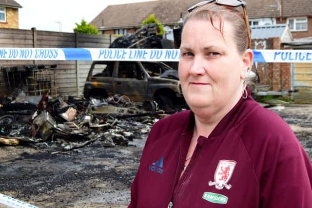 Jacquie Hurst, 42, of Awbridge Road, Bedhampton. She said she was terrified for her three children's safety.