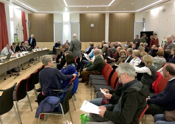 Residents and groups gathering at the development consultation forum at Havant Borough Councils Public Service Plaza. Picture: Richard Kennett