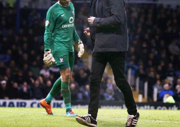 Tyler invaded the Fratton Park pitch and took a goal-kick for York City keeper Scott Flinders during a match in November 2015. Picture: Joe Pepler