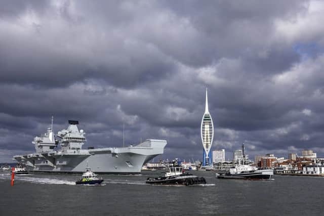 HMS Queen Elizabeth will swap the Portsmouth skyline for the Manhattan skyline on a visit to New York