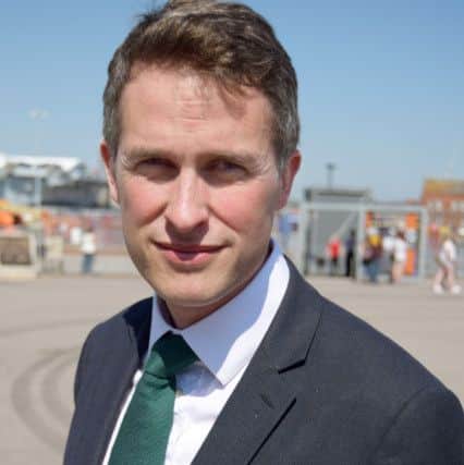 Defence secretary Gavin Williamson at Portsmouth Historic Dockyard