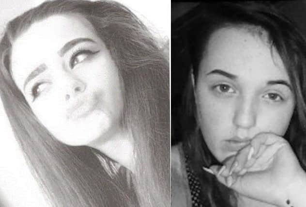 Chloe Postlethwaite, right, and Amber Kalliari