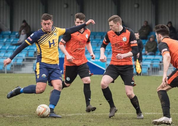 Ben Wright scored four goals for Gosport Borough in their win against Frome Town.  Picture: Keith Woodland