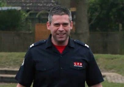 Firefighter Chris Secrett