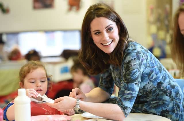 The Duchess of Cambridge visiting the Reach Academy Feltham. Eddie Mulholland/Daily Telegraph/PA Wire PPP-181201-130349001