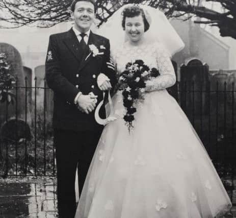 Pat and Dave Southern on their wedding day in 1958